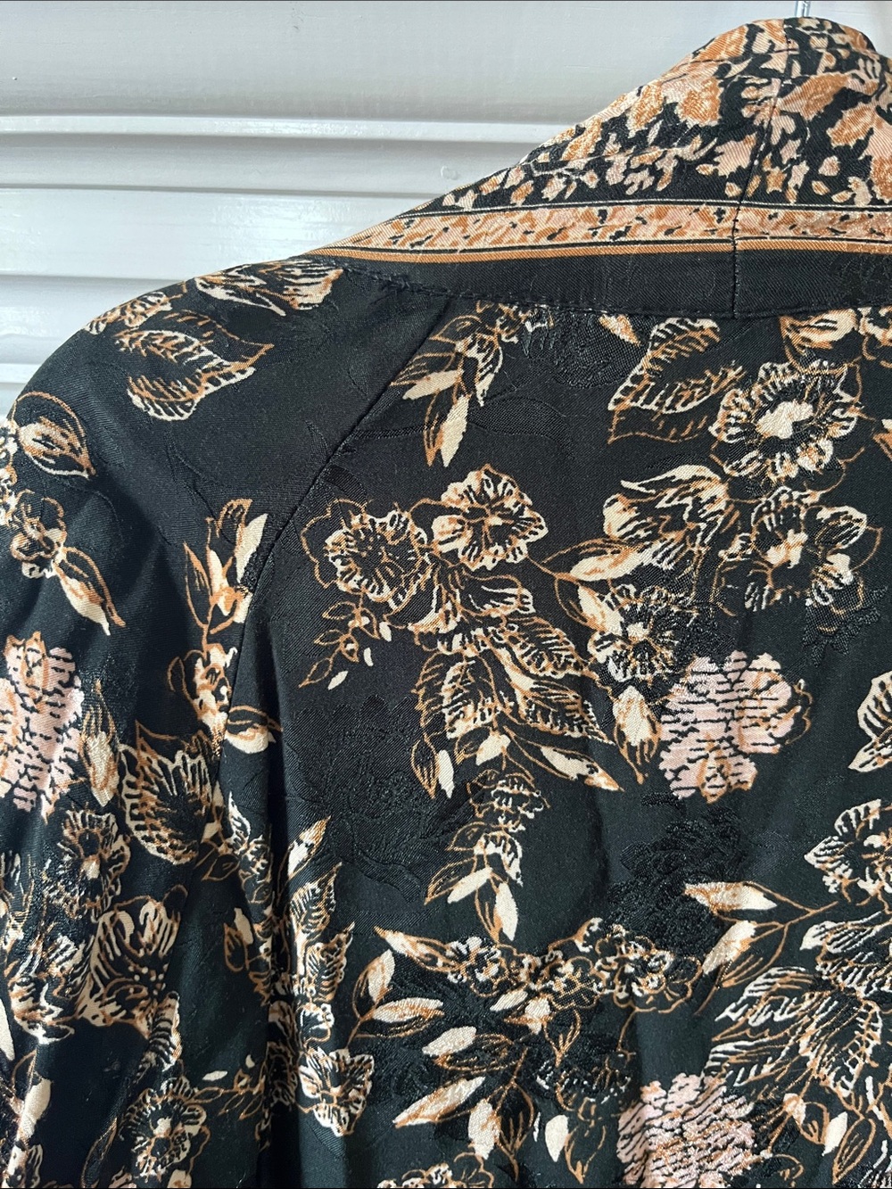 Free People Kailin Floral Print Kimono with Fringe - Picture 5 of 6